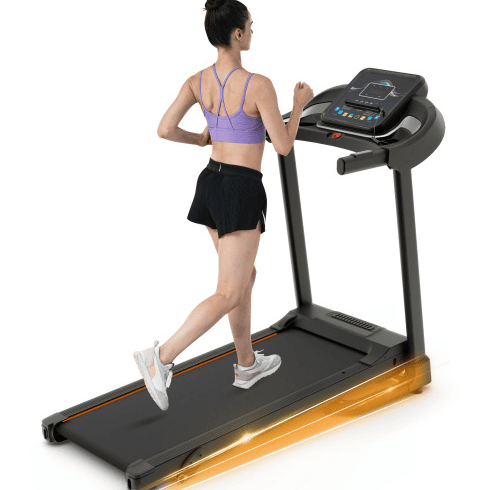 Slow Jogging Machine Compact Easy Folding Treadmill Motorized Running Jogging Machine With ...